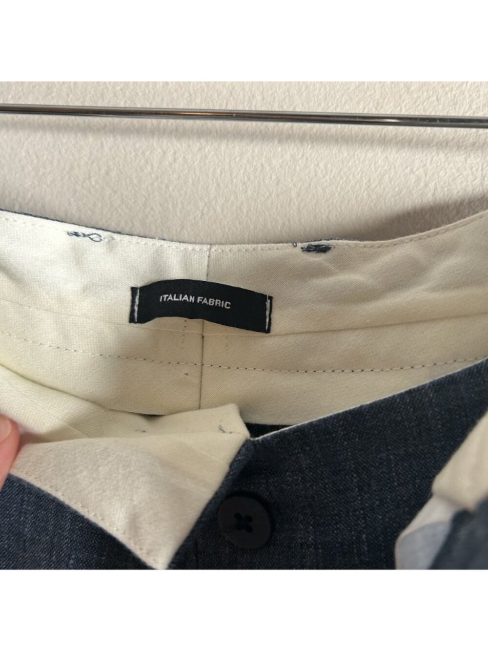 R13 Pleated Indigo Blue 100% Linen Culottes Women's Size 26 - Picture 5 of 9